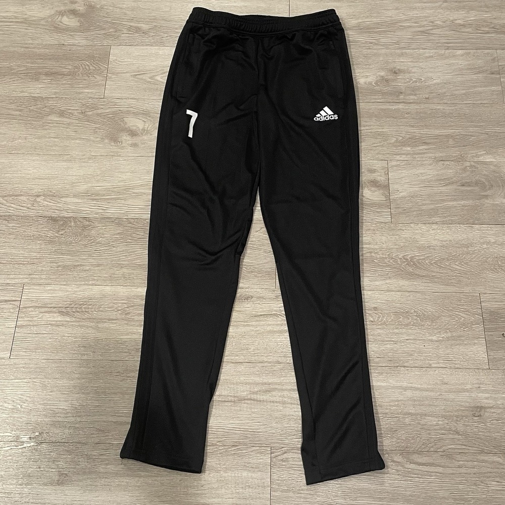 Adidas Boys Track Pants Youth Size XL Athletic Black Gymwear
